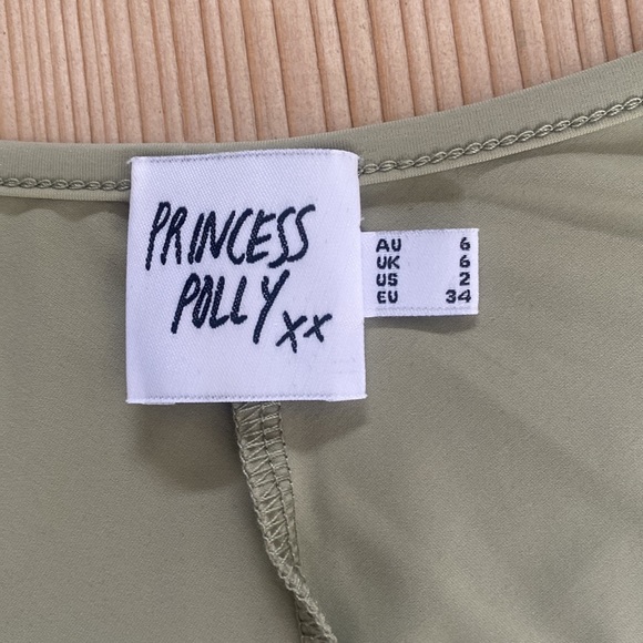 Princess Polly Moran 2 Piece Bolero Top Sage. Too small and worn once - Picture 3 of 5